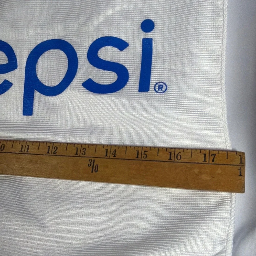 Pepsi Logo Microfiber Gym Golf Bar Towel Set White Polyester Americana Soda Cola